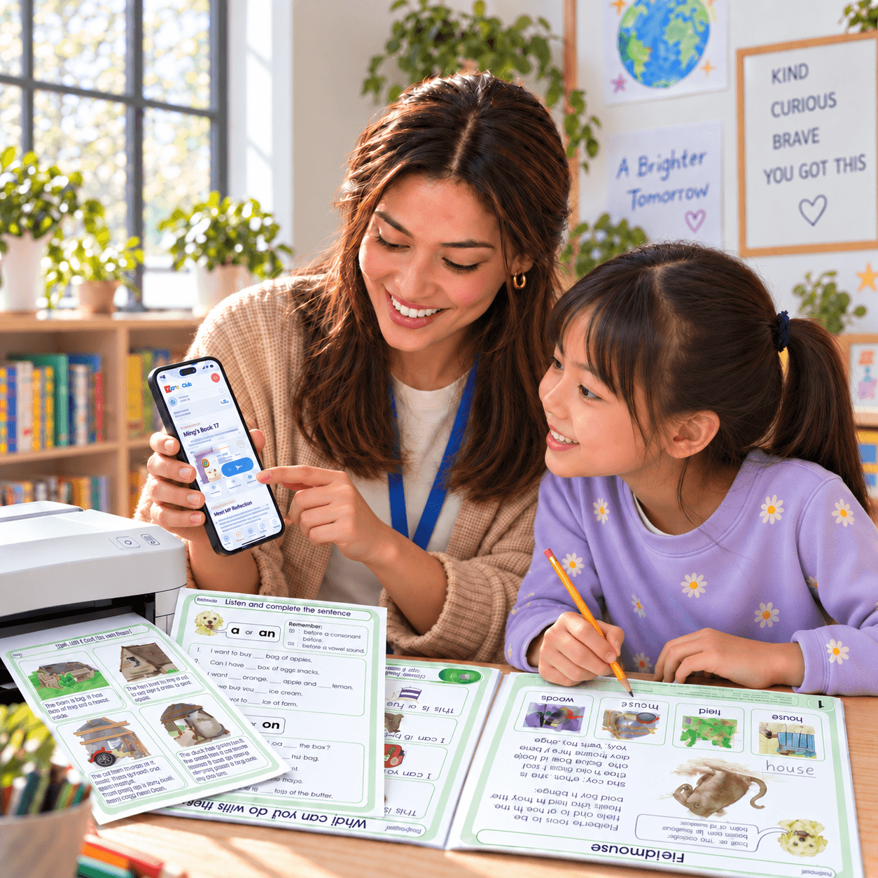 Starmere Partners brochure artwork: educator, learner, app and workbooks